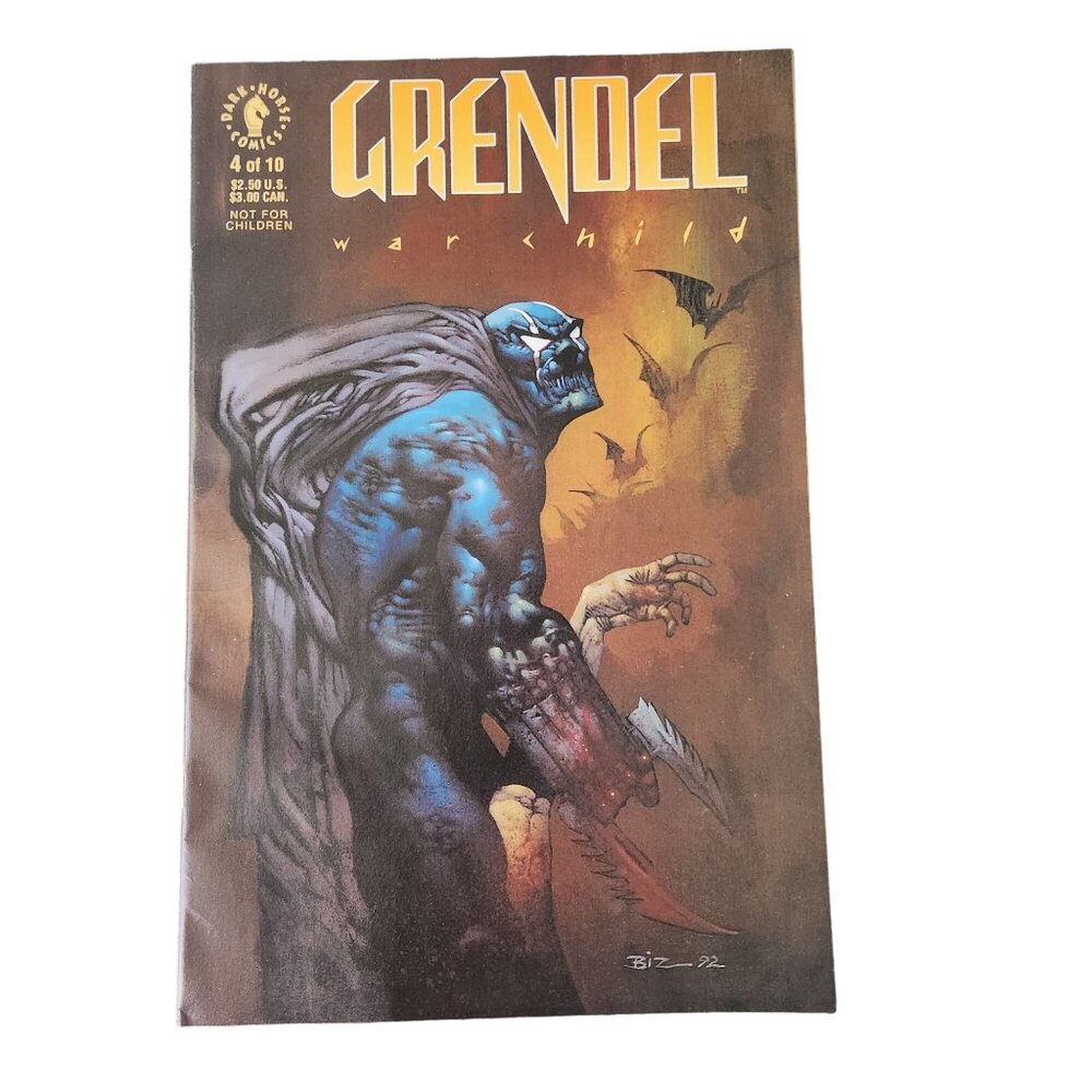 Dark Horse Grendel War Child #4 1992 Comic Book Collector Bagged Boarded